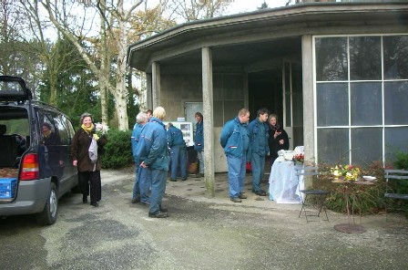 eerste presentatie van theehuisplan rond kerst